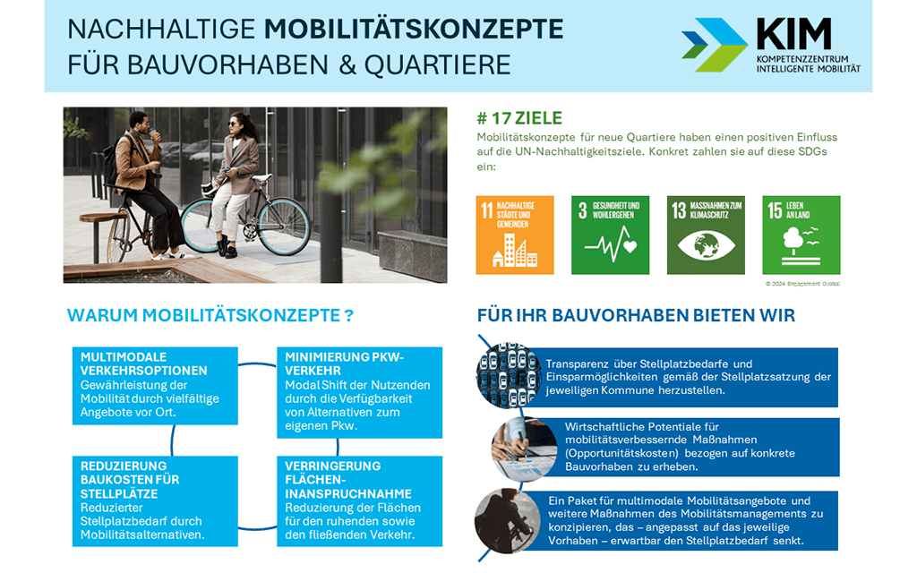 Grafik über verschiedene Mobilitätskonzepte